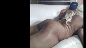 My friend caught this thick Colombian ebony bitch giving me head on tape.