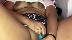 Watch This Girl With Small Tits And Shaved Pussy Squirt From Fingering And Masturbation