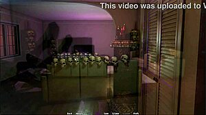 redhead caitlyn plays halloween fucking in the rift