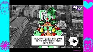 in ai-subeki part 5 the shemale activates fuck switch for threesome creampie