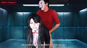 Jigsaw's Fear Games in Adult XXX Halloween Parody