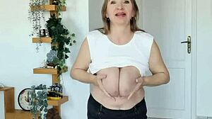 Maria Old Milf Teasing You With Huge Bouncing Boobs. Watch Her Play!