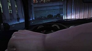 In GTA 5, Michael picks up another hooker for some car sex