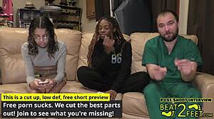 giggles feet rubbing giant hot rock at beach on beat2feetcom