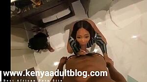 Big ass ebony babe with a surprising twist