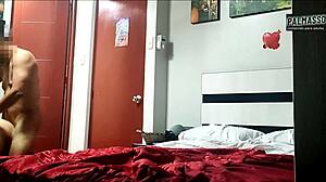 Chubby japanese woman tries anal with another man for first time