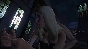 In GTA 5, Michael picks up another hooker for some car sex