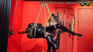 Geez, that femdom CBT session in suspension got me shook!