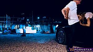 I see nerdy blonde student double penetrated