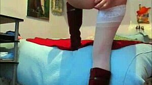 blue lycra and pink blouse in an intimate encounter