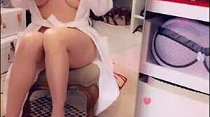 naughty milf flashing during sex challenge