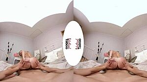 BLONDE with BIG TITS gives SPECIAL GIFT in POV