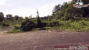 Real Street Pickup Casting Interview With German Redhead Amateur Teen Fucking Outdoors