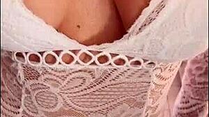 naughty milf flashing during sex challenge