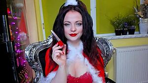 red lips fetish babe perfect for your holiday fun