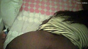 Big-ass ebony woman spied on hidden cam, showing phatass black ass