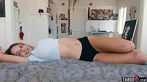 Stepbro Forced to Watch Big Natural Tits Stepsister Gabbie Carter Fingering Herself