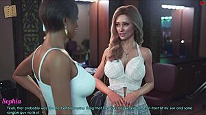 A Wife And Stepmother Play Game Together