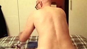 Gay amateur with big ass enjoys anal toys and dildos