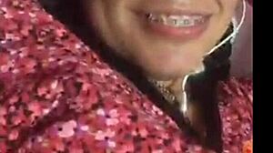 mi novia se masturba para mi en masaje con vibrador