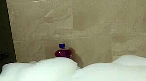 cyno enjoys solo bubble bath in cosplay