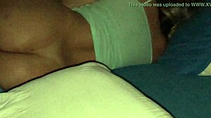 Look at my wife with ass out on bed!