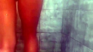 Young neighbor sends bath video with big ass.