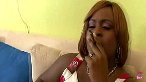 ebony bbw rides big cock hard