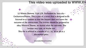 f4m femdom jerk off instructions, part 4 of 12, leading to orgasm.