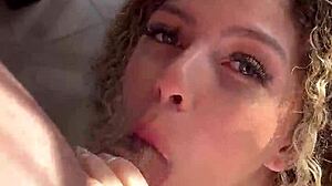 Blonde Feels Passion During Deepthroat Session