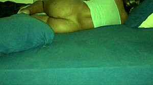 Look at my wife with ass out on bed!