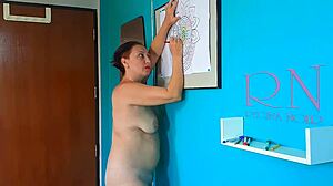 indian nudist painting mandala art naked