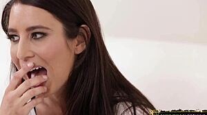 lesbian sapphic babes squirting during oral fingering and muff diving session