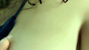 I cum on my sister-in-law's huge tits in a casual scene