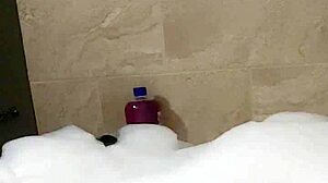 cyno enjoys solo bubble bath in cosplay