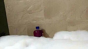 cyno enjoys solo bubble bath in cosplay