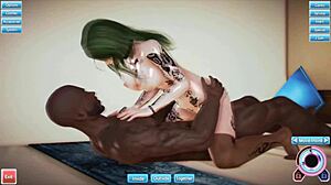 i play honey select with goth teen creampie