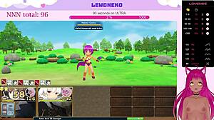 Vtuber Lewdneko plays Evenicle with cute moans in part 2.