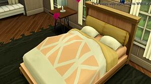 Milf mamãe Chichi leva anal fodida pelo pau grande do Vegeta no jogo hentai Dragon Ball