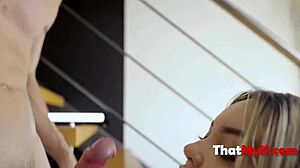 Stepmom's Sexy Buns Drive Wild Cheating Action with Big Tits and Hardcore Pounding in Group POV Scene. Hun, watch her dominate every thrust!