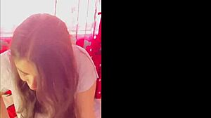 puta latina sucks cock, gets cumshot in mouth minniesouldays