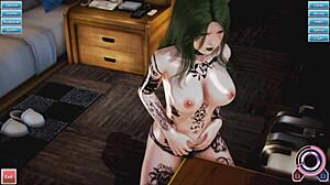 i play honey select with goth teen creampie