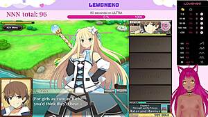 Vtuber Lewdneko plays Evenicle with cute moans in part 2.