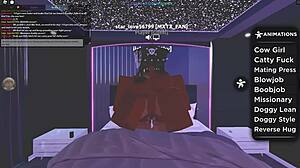 ebony whore rides big black cock doggystyle