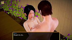 Anime Brunette Plays Game With Monster Cock