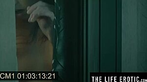 secretly recording sweet girl in white stockings masturbating