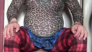 Oh Wow, Shy Bisexual Crossdresser Deepthroats Dildo Dick!