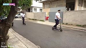 Sugarbabestv Greek Fake Police Bust in Wild Group Action