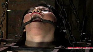 masked babe bound and pounded hard in missionary style