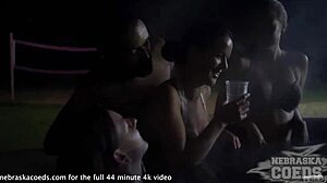 at the party, lucia and rebeka suck huge cocks together? 😏